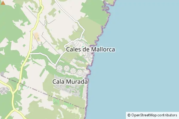 Mapa Calas de Majorca