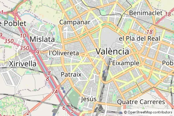 Mapa Albaida