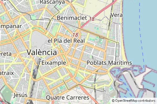 Mapa La Pobla de Farnals