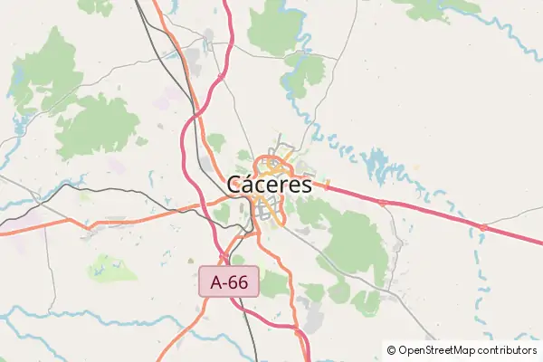 Mapa Cáceres