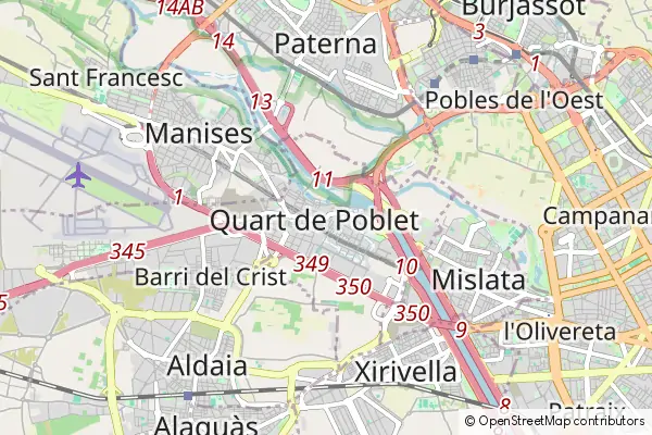 Mapa Quart de Poblet