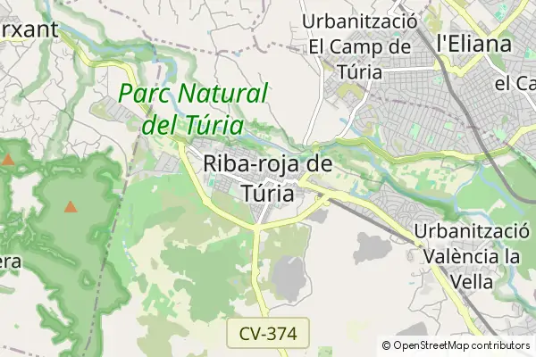 Mapa Riba-roja de Turia