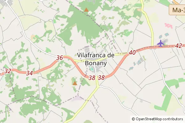 Mapa Vilafranca de Bonany