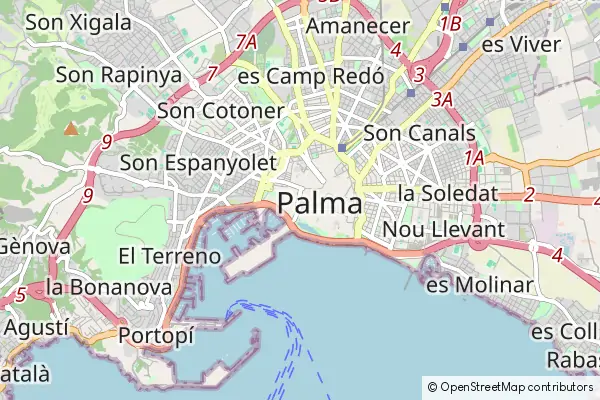 Mapa Palma de Mallorca