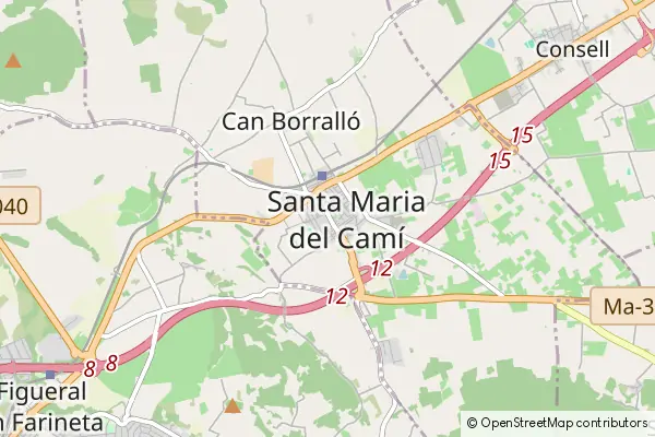 Mapa Santa Maria del Camí