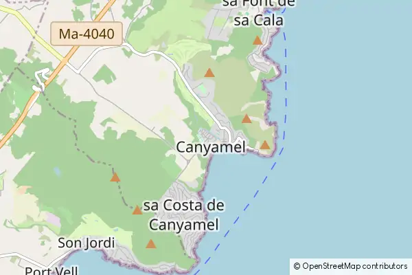 Mapa Canyamel