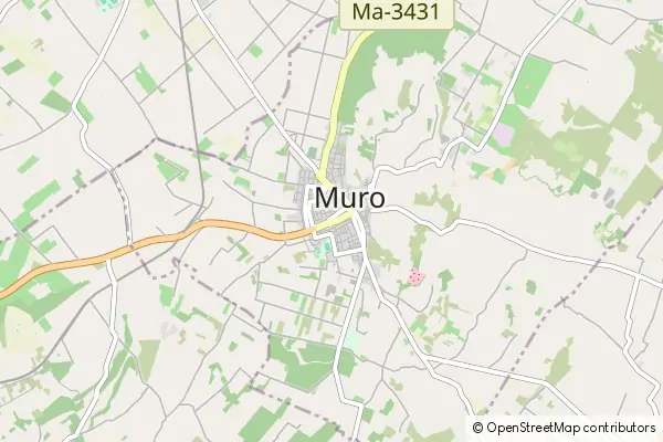 Mapa: Muro • © OpenStreetMap contributors Mapa Muro