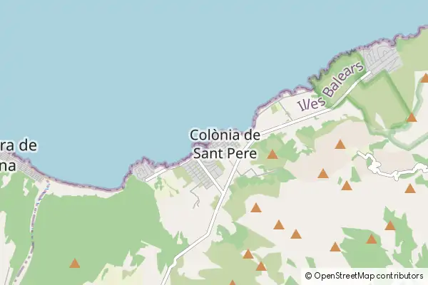 Mapa Colònia de Sant Pere