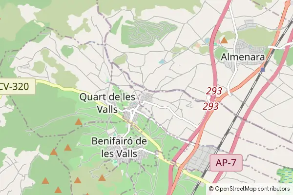 Mapa Benavites