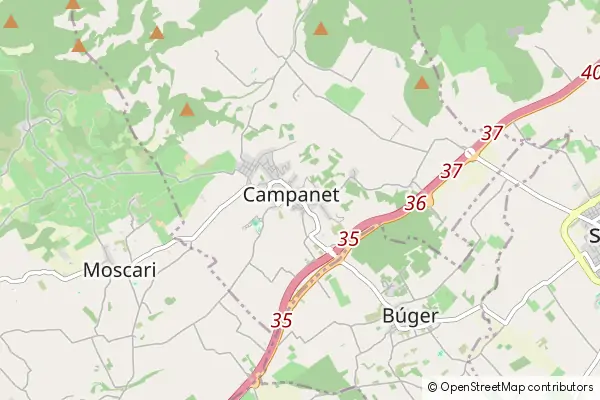 Mapa Campanet