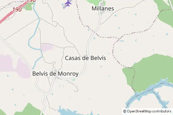 Mapa Belvis de Monroy