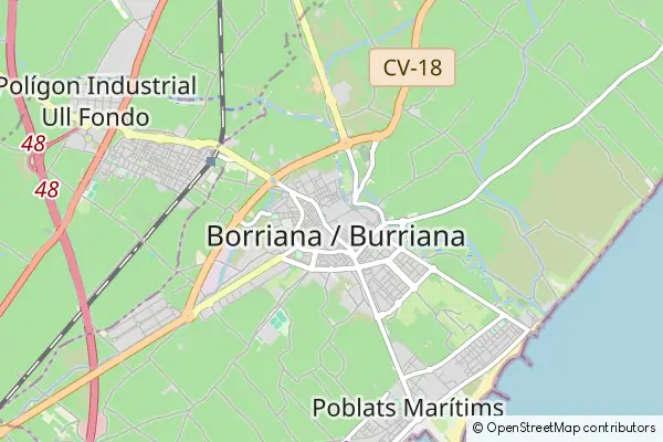 Mapa Burriana