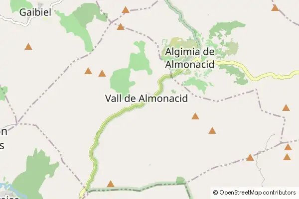 Mapa Vall de Almonacid