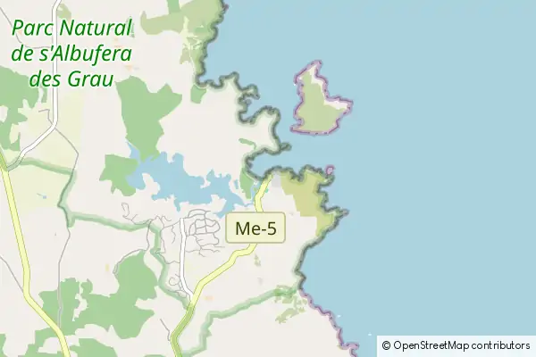 Mapa: Es Grau • © OpenStreetMap contributors Mapa Es Grau