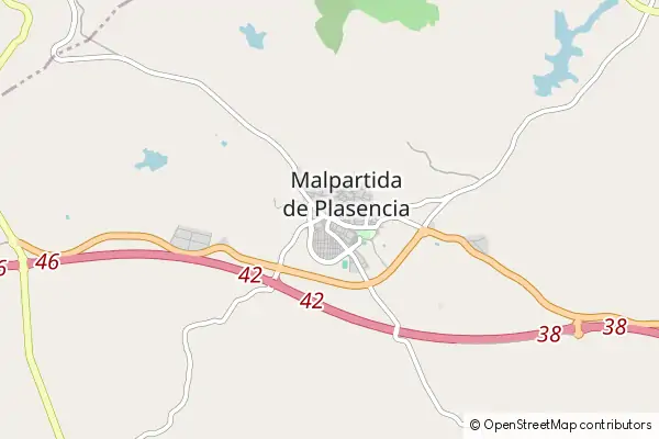 Mapa Malpartida de Plasencia