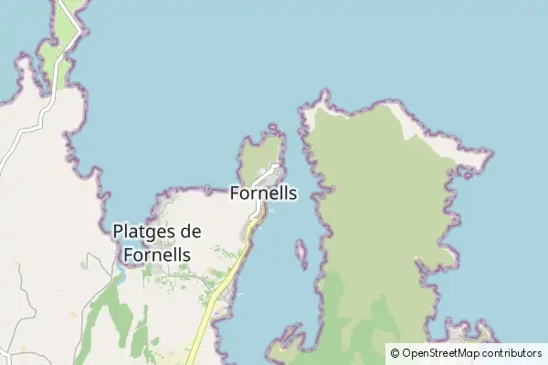 Mapa Fornells