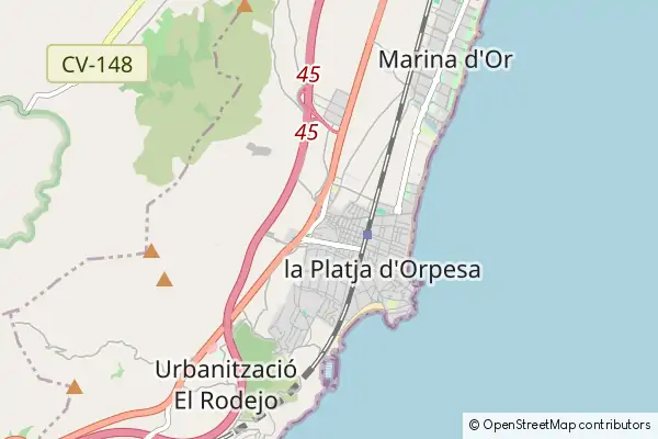 Mapa Oropesa del Mar