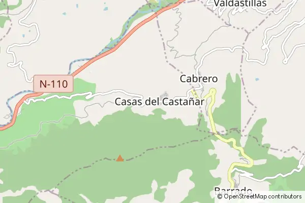 Mapa Casas del Castañar