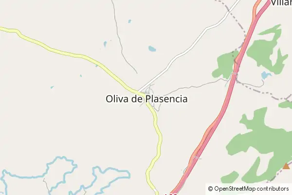 Mapa Oliva de Plasencia