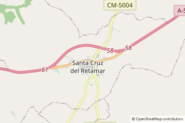 Mapa Santa Cruz del Retamar