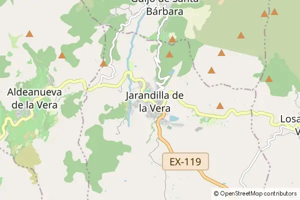 Mapa Jarandilla de la Vera