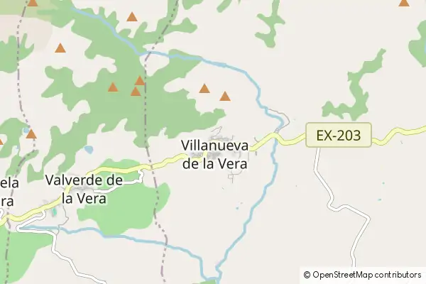 Mapa Villanueva de la Vera