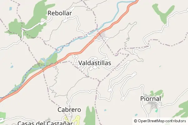 Mapa Valdastillas