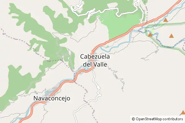 Mapa Cabezuela del Valle