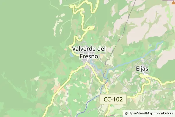 Mapa Valverde del Fresno