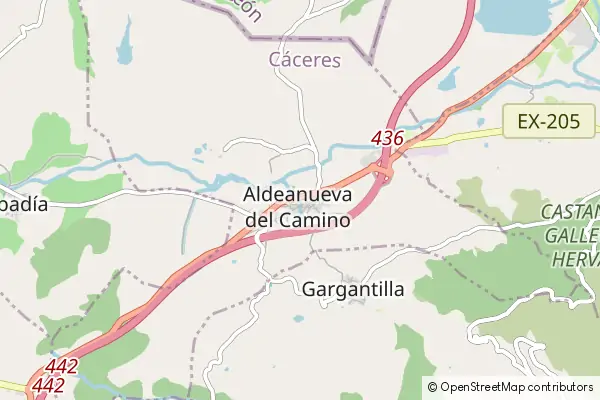 Mapa Aldeanueva del Camino