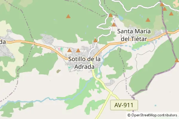 Mapa Sotillo de la Adrada