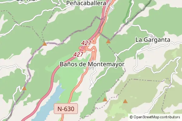 Mapa Baños de Montemayor