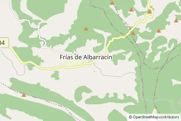 Mapa Frías de Albarracín