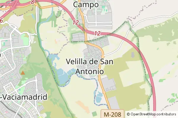 Mapa Velilla de San Antonio