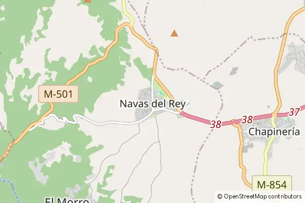 Mapa Navas del Rey