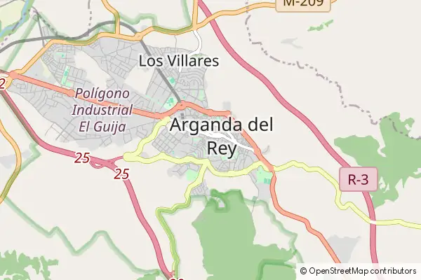 Mapa Arganda del Rey