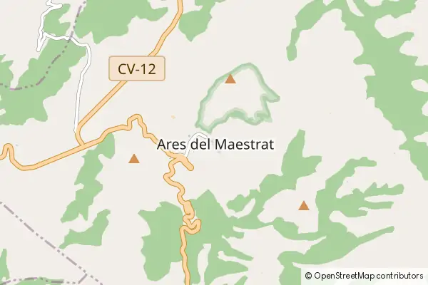 Mapa Ares del Maestrat