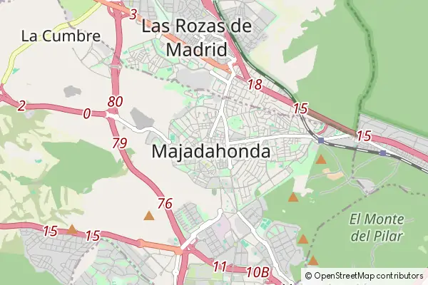 Mapa Majadahonda