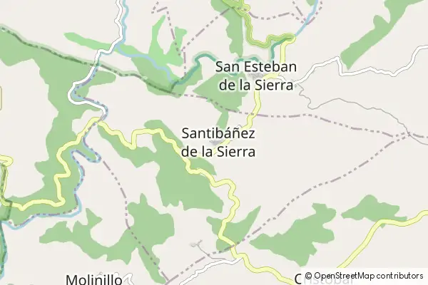 Mapa Santibáñez de la Sierra