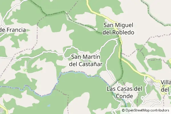 Mapa San Martín del Castañar