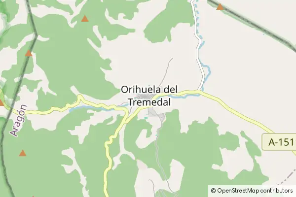 Mapa Orihuela del Tremedal