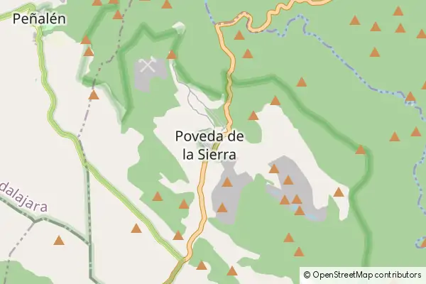 Mapa Poveda de la Sierra