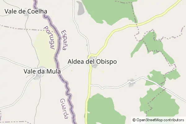 Mapa Aldea del Obispo