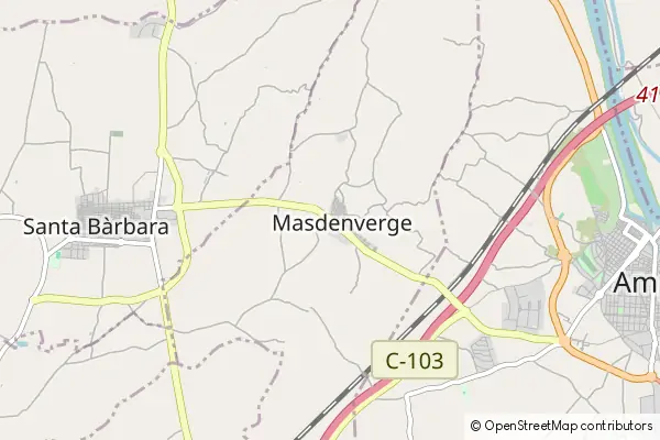 Mapa Masdenverge