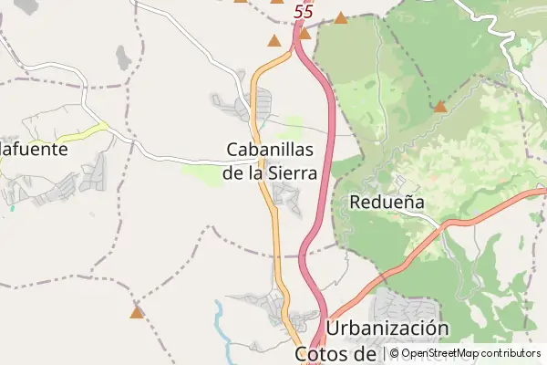 Mapa Cabanillas de la Sierra