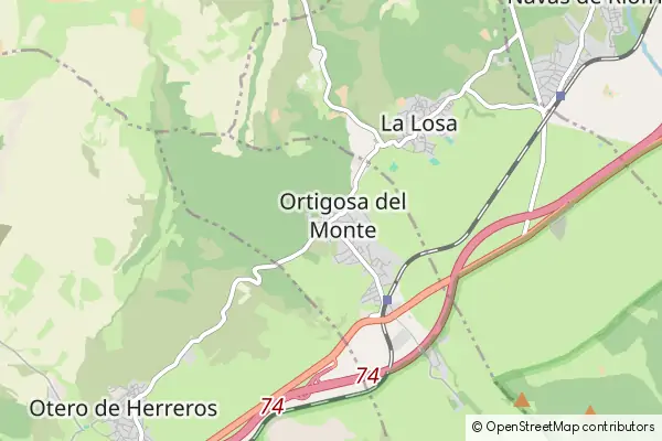 Mapa Ortigosa del Monte