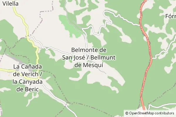 Mapa Belmonte De San Jose