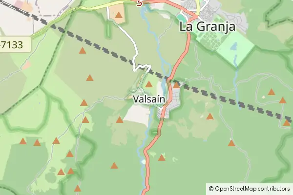 Mapa Valsain