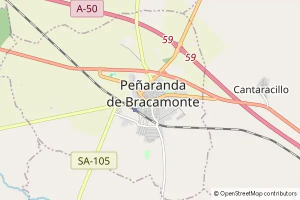 Mapa Peñaranda de Bracamonte