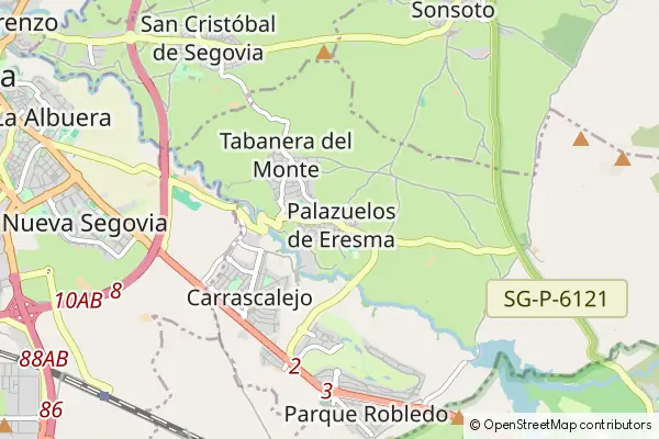 Mapa Palazuelos de Eresma